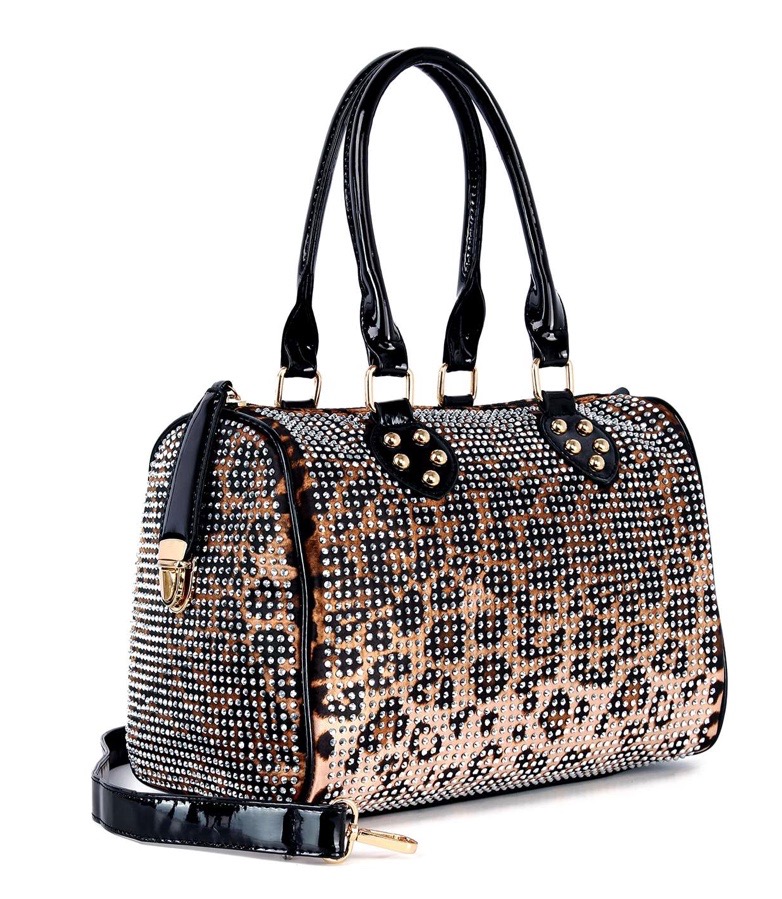 Pink rhinestone handbag from This N' That