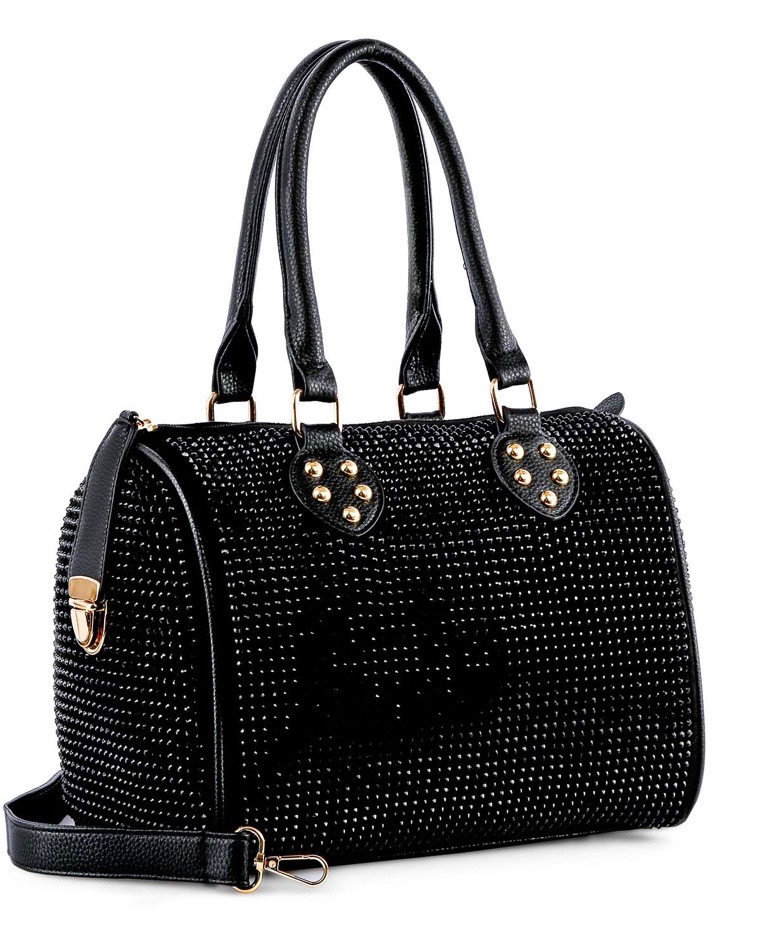 Turquoise rhinestone handbag